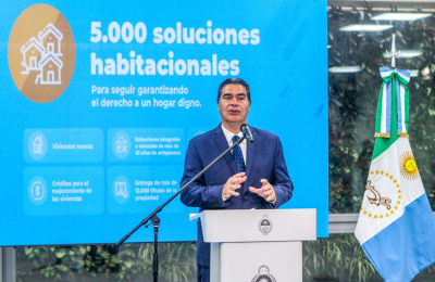 El gobierno proyecta construir 3.000 viviendas y refaccionar o ampliar 2.000