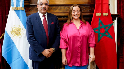 Cecilia Moreau recibió en Diputados al vicepresidente de la Cámara de Representantes del Reino de Marruecos