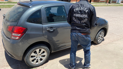 Encontraron en Las Breñas un auto robado en Buenos Aires