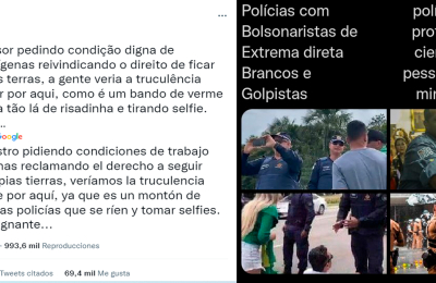 Los policías no confunden madera con fusil si eres blanco
