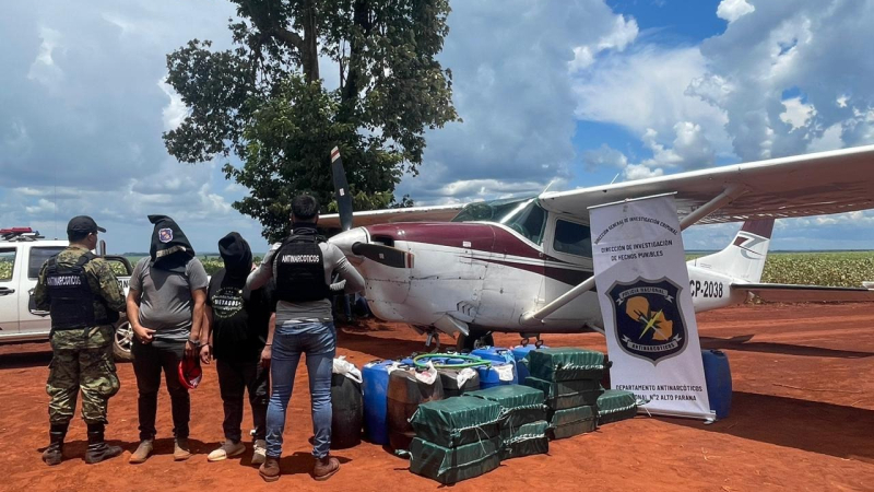 Interpol y Policía del Paraguay negaron que el avión con droga secuestrado sea el robado en el Chaco