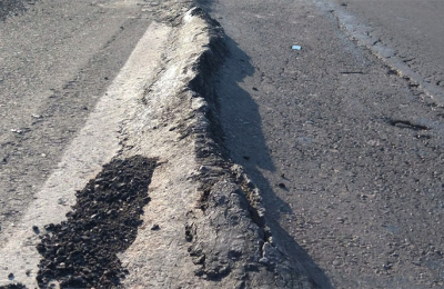 "El romperruedas", peligroso tramo de la ruta nacional 16