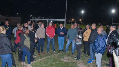 Chapo recibió el acompañamiento de la Liga de Veteranos de Fútbol del Chaco