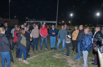 Chapo recibió el acompañamiento de la Liga de Veteranos de Fútbol del Chaco