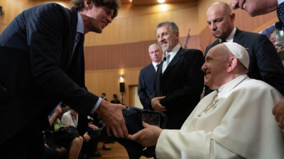 Martín Lousteau se reunió con el Papa Francisco