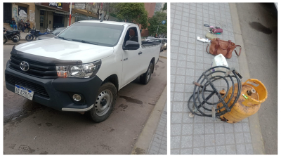 Dirigente social subió su camioneta a la vereda de Casa de Gobierno: "Si no me atienden, prendo fuego todo"