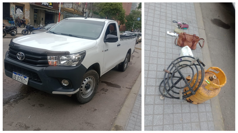 Dirigente social subió su camioneta a la vereda de Casa de Gobierno: "Si no me atienden, prendo fuego todo"