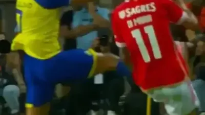 Ángel Di María eludió la marca de Cristiano Ronaldo con un espectacular "sombrero"