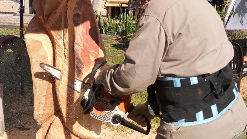 Finaliza un atractivo Encuentro Nacional de Esculturas en Madera