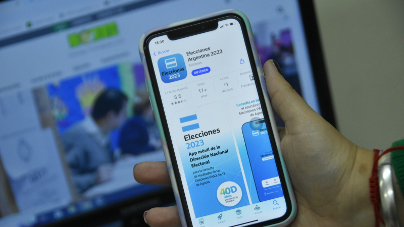 Una aplicación para celulares para seguir los resultados de las PASO