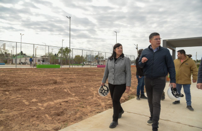 Élida Cuesta celebró la obra del Parque Laguna Prosperidad