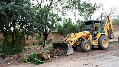 La Comuna realizó el saneamiento de desagües en Villa Don Andrés