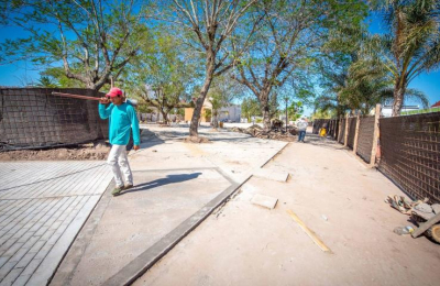 Avanzan a paso firme múltiples trabajos iniciados por el gobierno en Pampa del Infierno