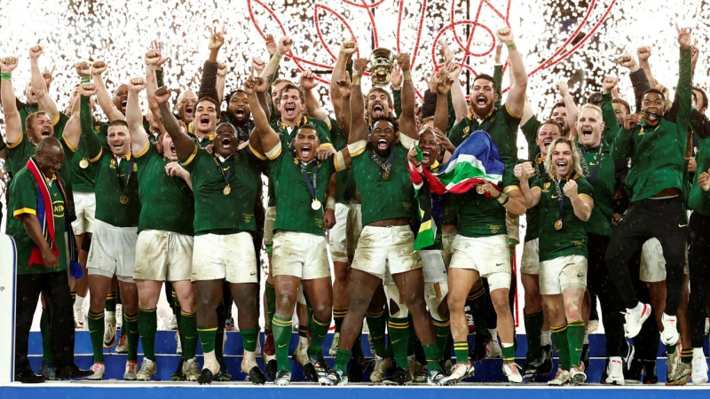 En una final dramática, Sudáfrica le ganó a los All Blacks y es tetracampeón
