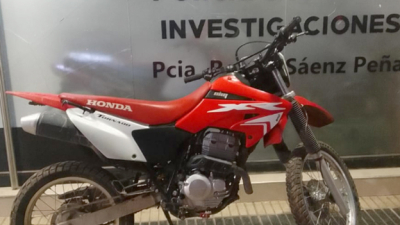 Sáenz Peña: recuperaron una moto de alta gama
