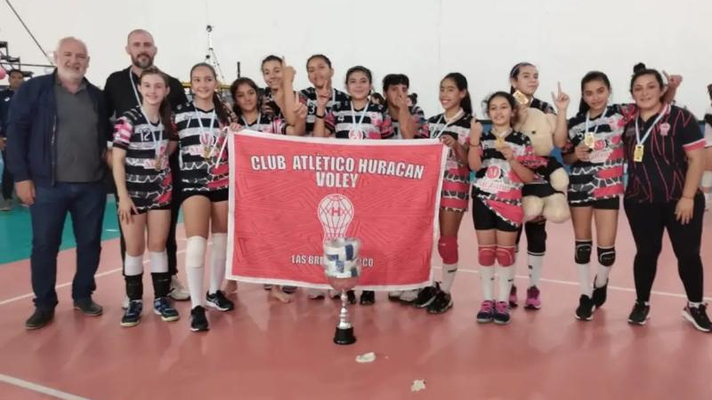 Huracán se consagró campeón en la Copa Argentina de vóley femenino Sub-12