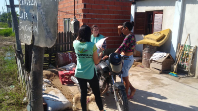Relevamiento de la Defensoría del Pueblo de familias afectadas por la crecida