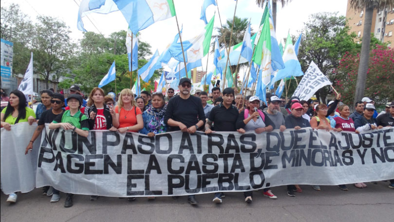 Sin piquetes, la marcha por el 20D se desarrolló sin problemas en Resistencia