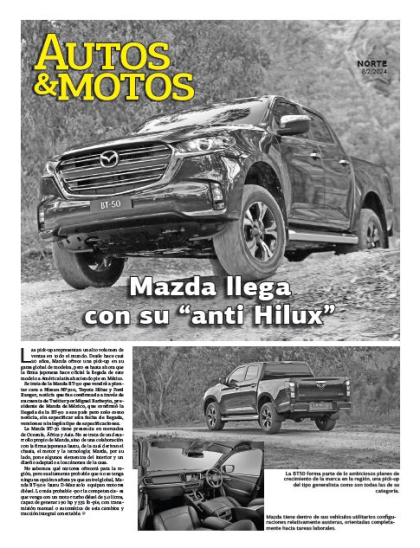 Mazda llega con su "anti Hilux"
