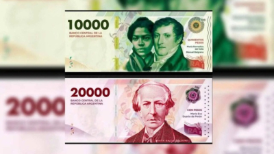 Los nuevos billetes de $10.000 y de $20.000 entrarán en circulación en junio