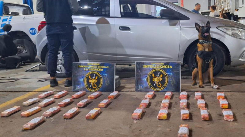 Incautan 17 kilos de cocaína en avenida Sabín