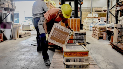 La venta de materiales para la construcción volvió a caer