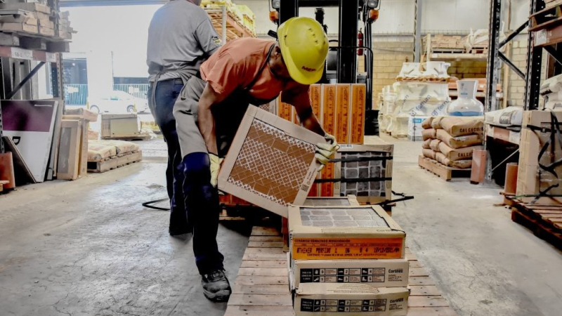 La venta de materiales para la construcción volvió a caer