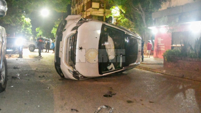 Un hombre de 78 años volcó en el microcentro de Resistencia