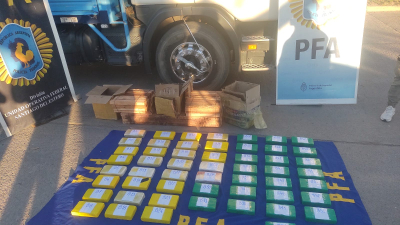 En los controles por Boca y Central Córdoba cayó un cargamento de más de 60 kilos de cocaína