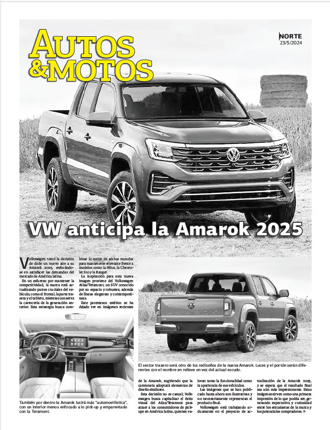 VW anticipa la Amarok 2025