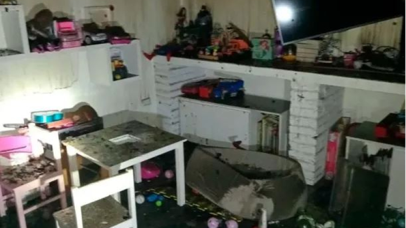 Un delincuente robó e incendió un hogar de niños