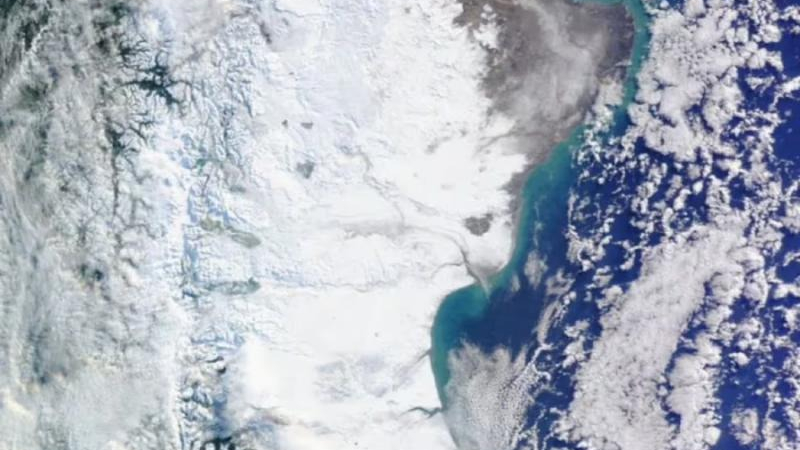 La impresionante y helada foto de la NASA