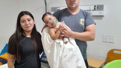 Sargento de la Policía de franco auxilió a menor con convulsiones