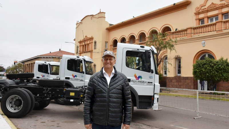 Inversión histórica: Villa Ángela adquiere tres nuevos camiones para la comunidad