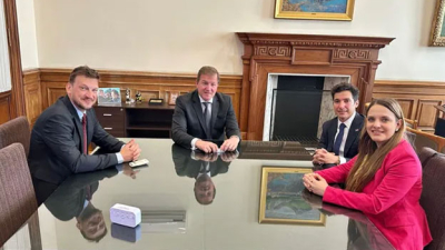 El diputado Germán Kiczka estuvo en la Casa Rosada