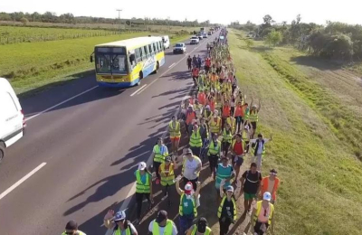 Más de 150.000 jóvenes honraron a la Virgen de Itatí en la 45° peregrinación