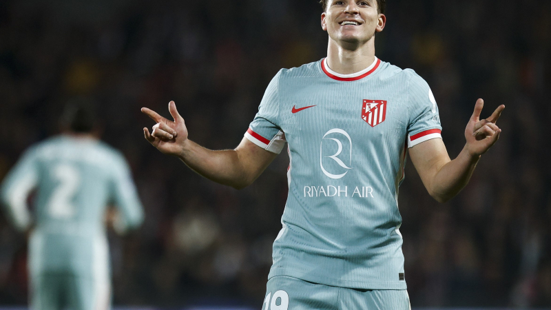 Los dos golazos de Julián Álvarez en la aplastante victoria del Atlético de Madrid