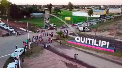 Leandro Zdero dejó inaugurado el nuevo acceso a Quitilipi