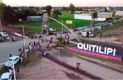 Leandro Zdero dejó inaugurado el nuevo acceso a Quitilipi
