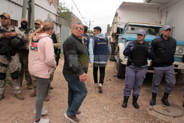 Múltiples allanamientos en simultáneo en la causa que tiene como imputado al dirigente piquetero Tito López. 12-09-24.