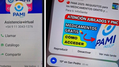 Alertan a jubilados por falso mensaje sobre medicamentos atribuido a PAMI