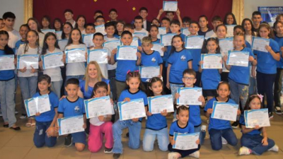 Cierre del ciclo lectivo del instituto de inglés de Las Garcitas