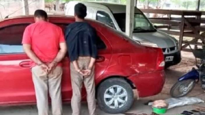 Dos cuatreros detenidos por robo de una vaca a Enrique Santos 