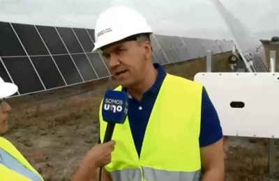 Zdero supervisó la obra del nuevo complejo solar en la provincia