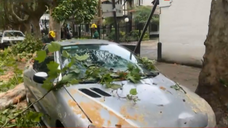 Una tormenta de cinco minutos, pero llena de furia