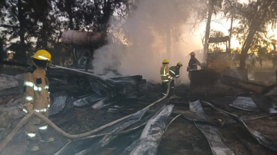 Los casos de incendios, el trabajo diario de los bomberos en Sáenz Peña