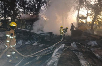 Los casos de incendios, el trabajo diario de los bomberos en Sáenz Peña