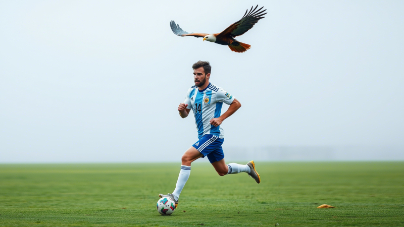 Los futbolistas se mueven según el mismo modelo matemático que las aves de presa