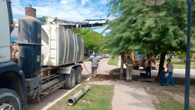 Sameep realizó trabajos de limpieza de cloacas y reparación de cañerías