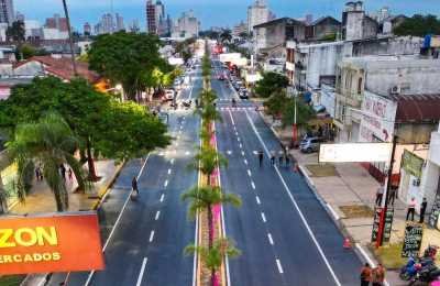 El gobernador inauguró las obras del tramo II de la avenida 25 de Mayo